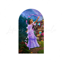 Encanto Theme Birthday Party Arch Backdrop Wall Cloth Cover