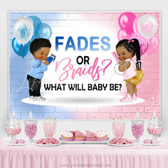 Lofaris Fades Or Braid Balloon Gender Reveal Baby Shower Backdrop