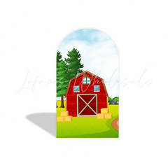 Farm arch Birthday Party Arch Backdrop Wall Cloth Cover