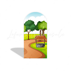 Farm arch Birthday Party Arch Backdrop Wall Cloth Cover