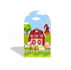 Farm arch Birthday Party Arch Backdrop Wall Cloth Cover