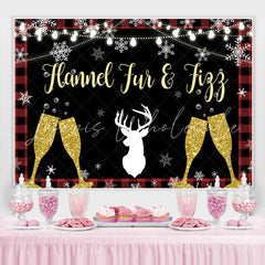 Lofaris Flannel Fun and Figg Lights Glitter Glass Backdrop