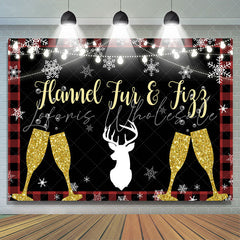 Lofaris Flannel Fun and Figg Lights Glitter Glass Backdrop