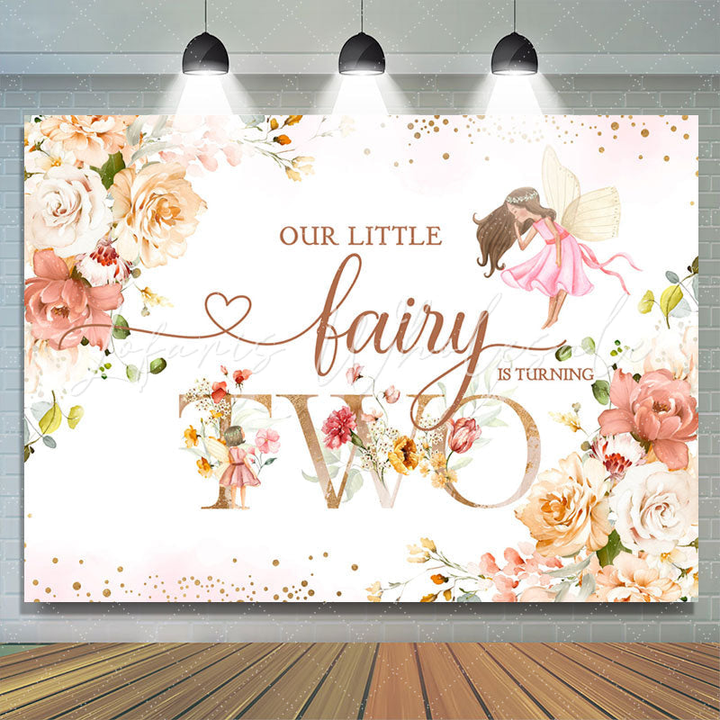 Lofaris Floral Spring Magical Fairy 2nd Birthday Backdrop