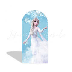 Frozen Anna Elsa Princess Birthday Party Arch Backdrop Wall Cloth Cover