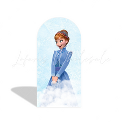 Frozen Anna Elsa Princess Birthday Party Arch Backdrop Wall Cloth Cover