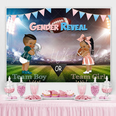 Lofaris Gendar Reveal Football Party Backdrop for Baby Shower