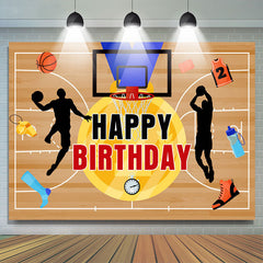 Lofaris Gold Medal Sport Basketball Court Birthday Backdrop