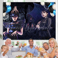 Lofaris Gothic Girl Funny Series Birthday Party Backdrop