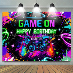 Lofaris Graffiti Game On Level Up Happy Birthday Backdrop