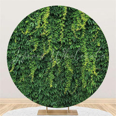 Lofaris Green Leave Theme Round Decoration Backdrop For Wedding