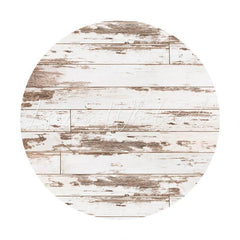 Lofaris Grey Simple Custom Circle Wood Baby Shower Backdrop