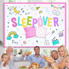 Lofaris Happy Sleep Over Night Cute And Relaxed Party Backdrop