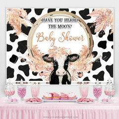 Lofaris Have You Heard The Moos Baby Shower Decoration Backdrop