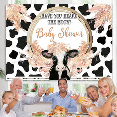 Lofaris Have You Heard The Moos Baby Shower Decoration Backdrop