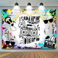 Lofaris Hip Hop Radio Graffiti Style Happy Birthday Backdrop