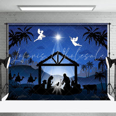 Lofaris Holy Angel Nativity Star Night Christmas Backdrop