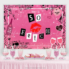 Lofaris Hot Pink That Is So Fetch Happy Birthday Backdrop