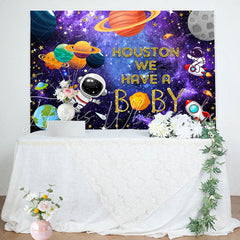 Lofaris Houston We Have A Baby Universe Gender Reveal Backdrop