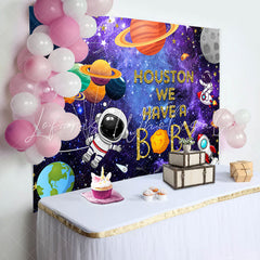 Lofaris Houston We Have A Baby Universe Gender Reveal Backdrop