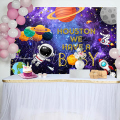 Lofaris Houston We Have A Baby Universe Gender Reveal Backdrop