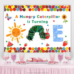 Lofaris Hungry Caterpillar Is Turning One Birthday Backdrop