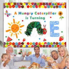 Lofaris Hungry Caterpillar Is Turning One Birthday Backdrop