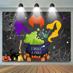 Lofaris I Smell Children Witches Magic Backdrop For Baby Shower