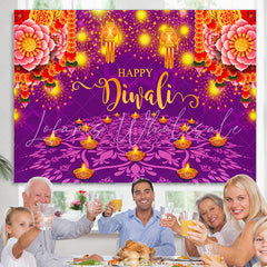 Lofaris India Light Festival Happy Diwali Party Backdrop Photo Banner