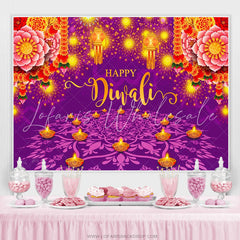 Lofaris India Light Festival Happy Diwali Party Backdrop Photo Banner