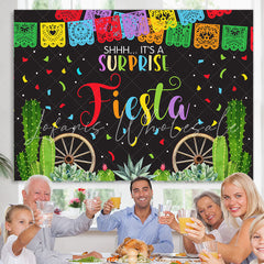 Lofaris It Is A Surprise Fiesta Celebration Party Backdrop