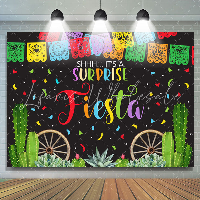 Lofaris It Is A Surprise Fiesta Celebration Party Backdrop