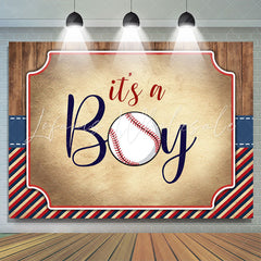 Lofaris Its A Boy Baseball Theme Lovely Baby Shower Backdrop