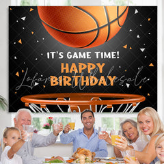 Lofaris Its Basketball Game Time Birthday Backdrop For Boy