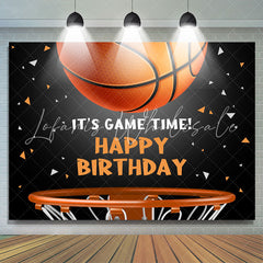 Lofaris Its Basketball Game Time Birthday Backdrop For Boy