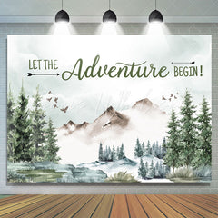 Lofaris Jungle Let The Adventure Begin Baby Shower Backdrop