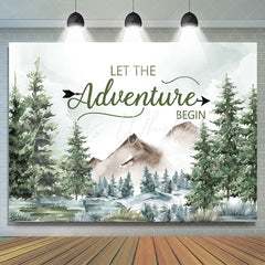 Lofaris Let The Adventure Begin Forest Jungle Baby Showerbackdrop