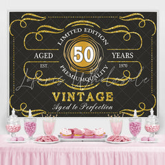 Lofaris Limited Edition 50 Premium Quality Birthday Backdrop