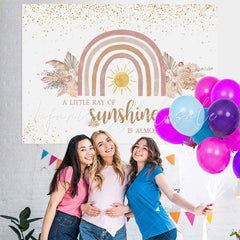 Lofaris Litter Sunshine Is Almost Here Baby Shower Backdrop