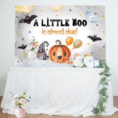 Lofaris Little Boo Pumpkin Halloween Baby Shower Backdrop