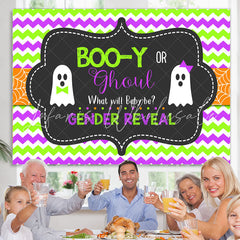 Lofaris Little Boo What Will Baby Be Gender Reveal Backdrop