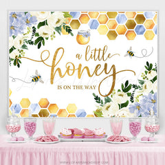 Lofaris Little Honey Bee Is On The Way Baby Shower Backdrop