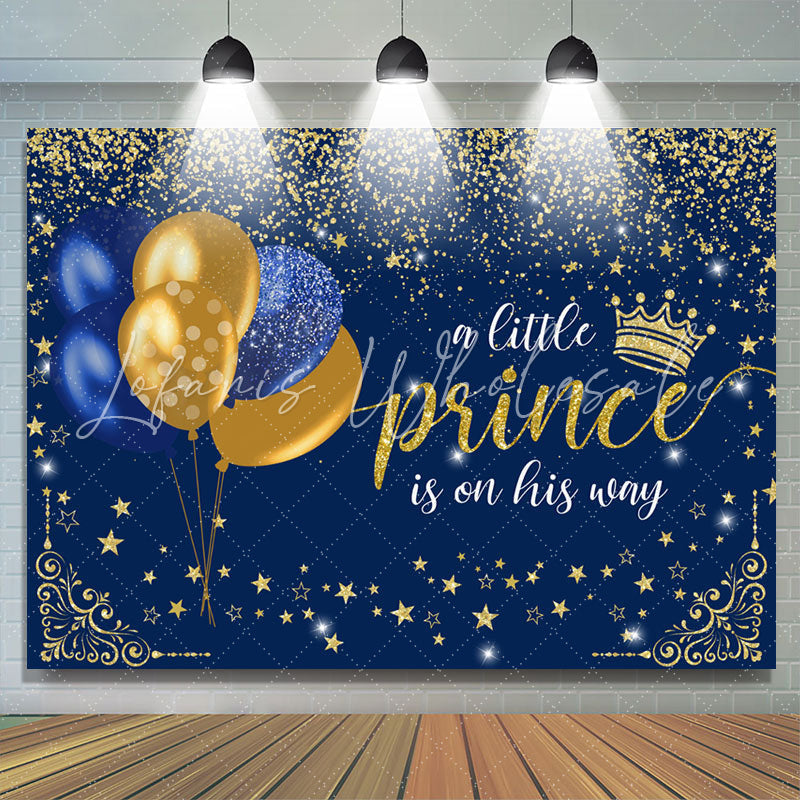 Lofaris Little Prince Is On His Way Baby Shower Backdrop