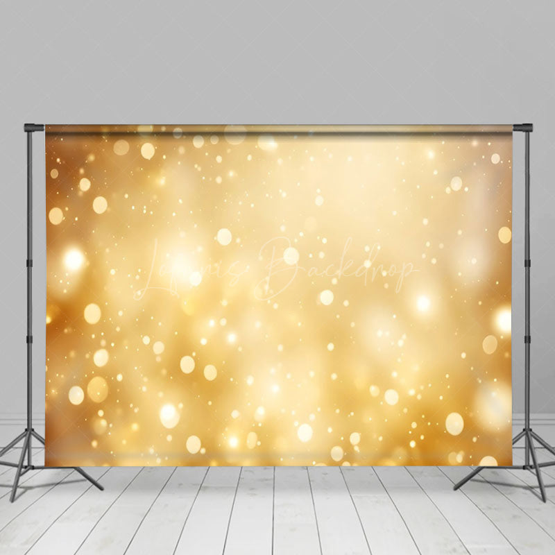 Lofaris Bokeh Golden Glitter Christmas Celebration Backdrop