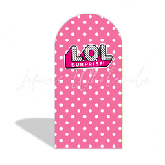 LOL Surprise Theme Happy Birthday Party Arch Backdrop Wall Cloth Cover