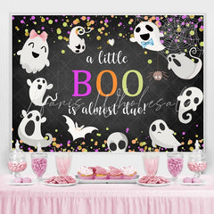 Lofaris Lovely Ghosts Halloween Themed Baby Shower Backdrop