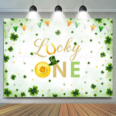 Lofaris Lucky One St Patricks Day 1st Birthday Backdrop