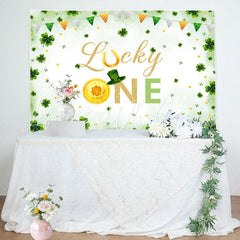 Lofaris Lucky One St Patricks Day 1st Birthday Backdrop