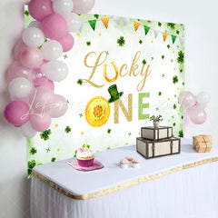 Lofaris Lucky One St Patricks Day 1st Birthday Backdrop