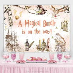 Lofaris Magical Bundle Hogwarts Boy Baby Shower Backdrop